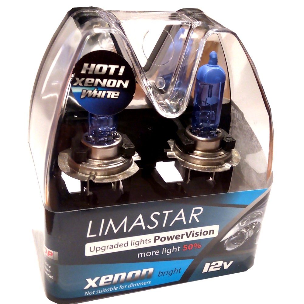 H7 XENON Look Lampen 6000K XXL Powervision Upgraded Lights SUPER WHITE ...